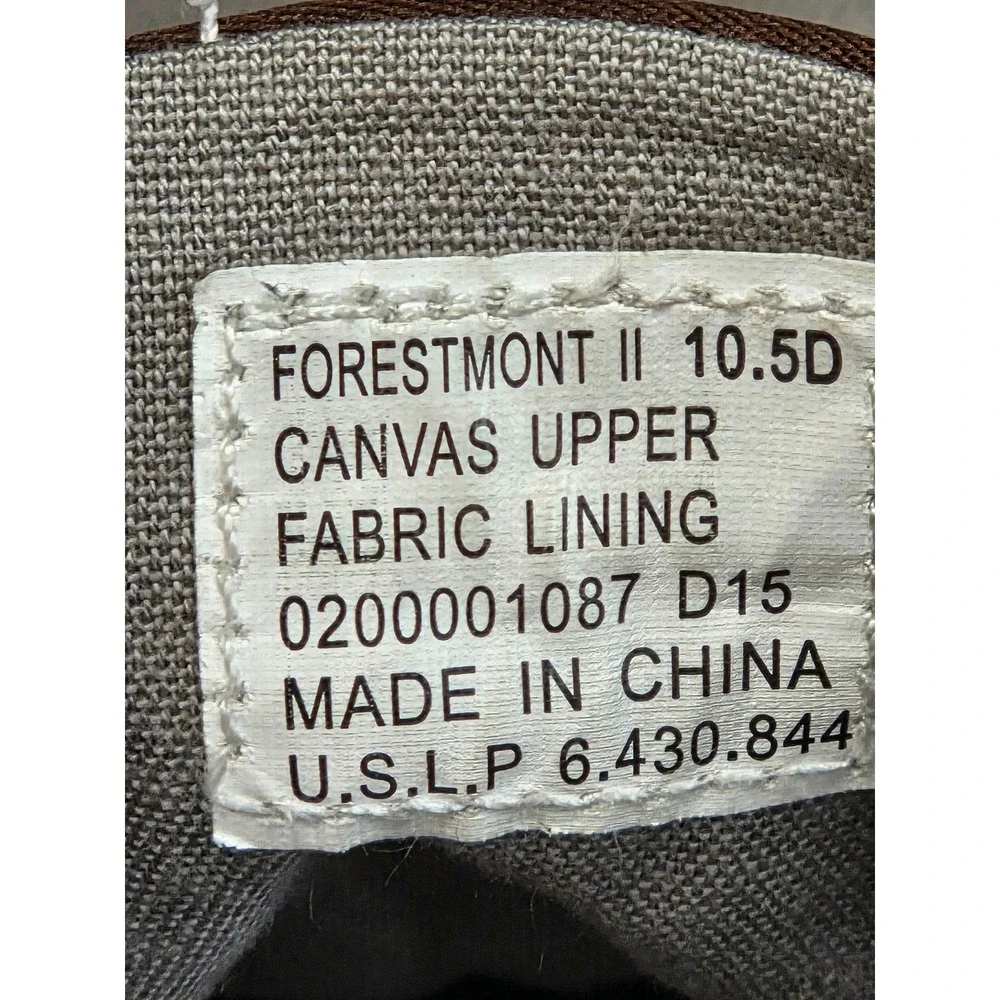 Polo Ralph Lauren Forestmont II Tan Canvas Laceless Sneakers Mens 10.5D